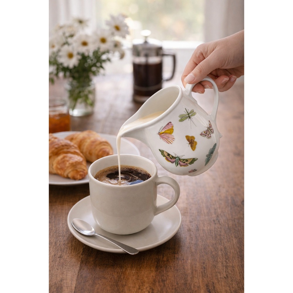 Vtg Portmeirion Botanic Garden Butterflies‎ Small Creamer Jug 3 7/8"